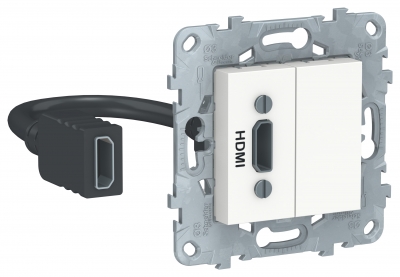 Розетка HDMI, белый UNICA NEW Schneider Electric купить в Минске с доставкой